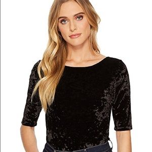 Velvet 3/4 top - SO CUTE - barely worn, boatneck